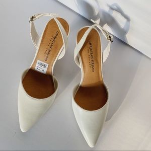 Cristian Siriano White heeled Pumps with Strap